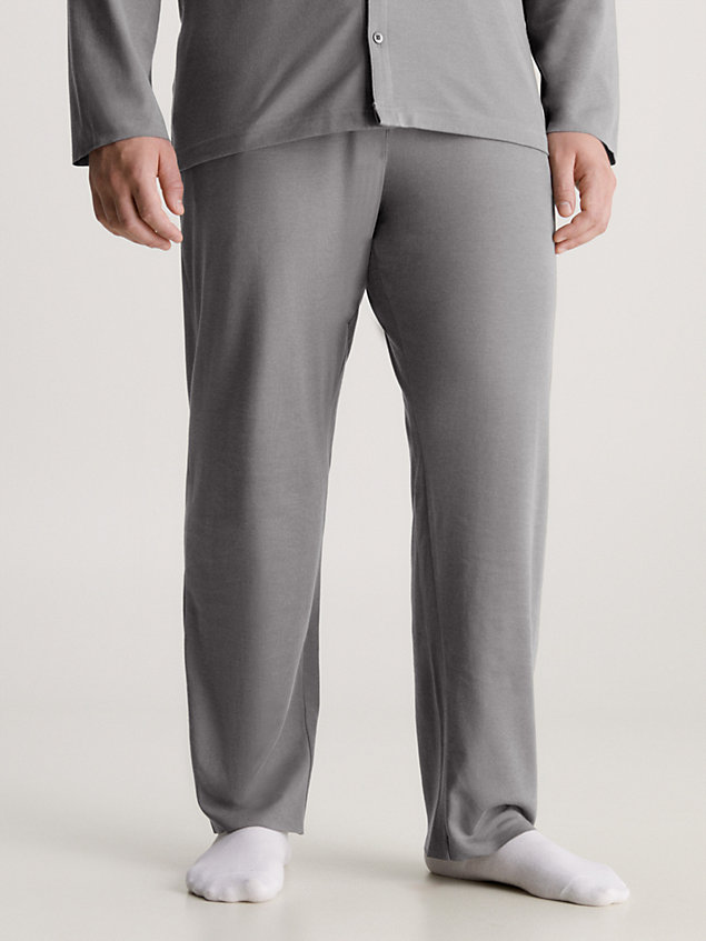 pantaloni pigiama - ck black grey da uomo calvin klein
