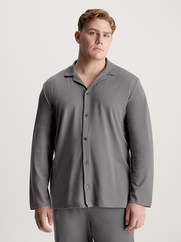 grey pyjama top - ck black for men calvin klein