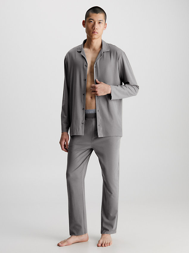 maglia pigiama - ck black grey da uomo calvin klein