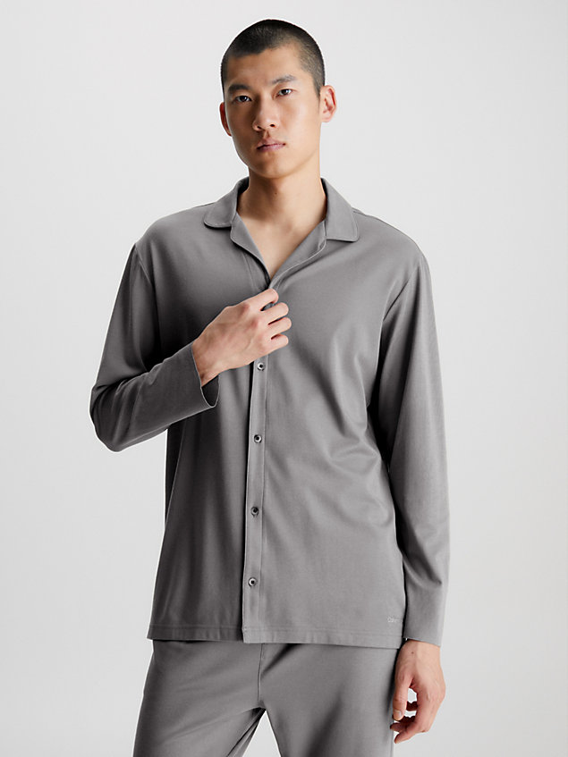 grey pyjama top - ck black for men calvin klein