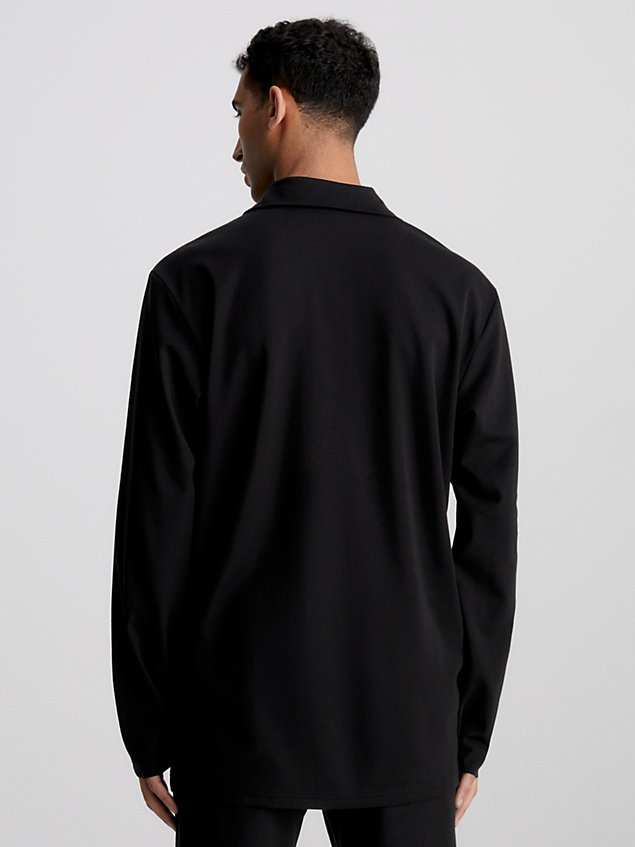 black pyjama-top - ck black für herren - calvin klein