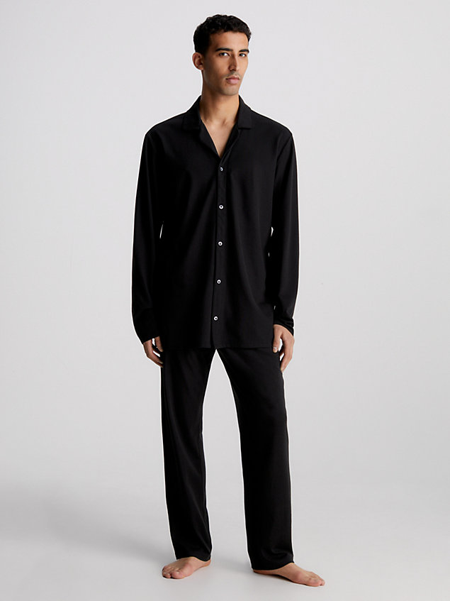 black pyjamatop - ck black voor heren - calvin klein