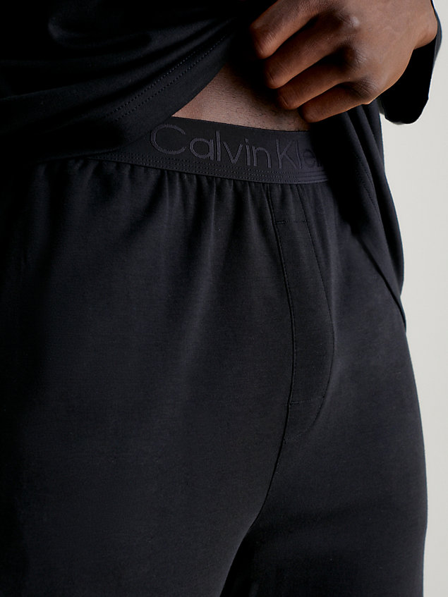 black pants pyjama set - ck black for men calvin klein