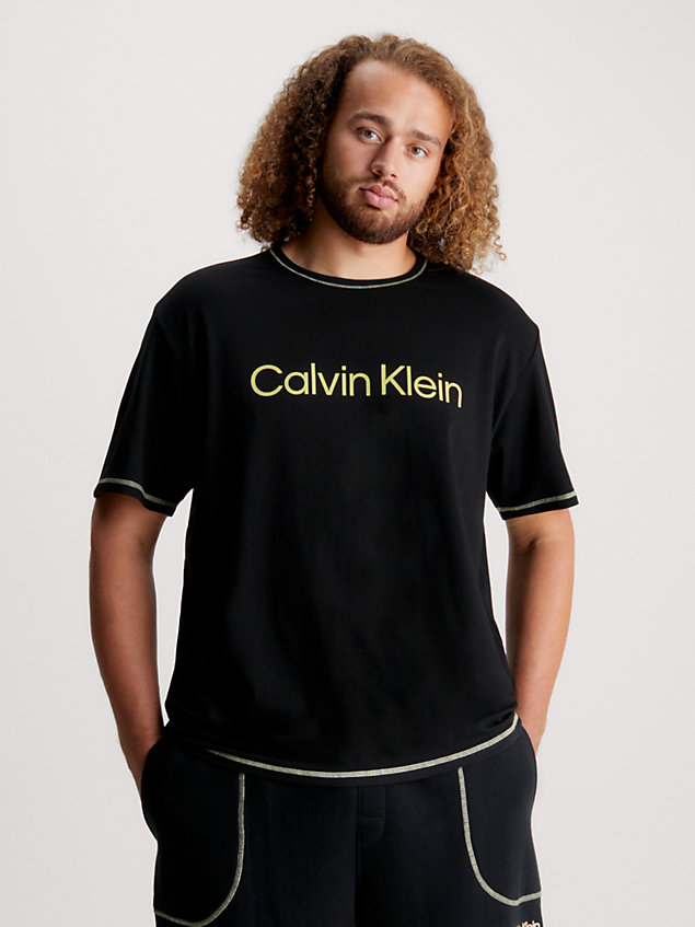 camiseta de pijama - future shift black de hombre calvin klein