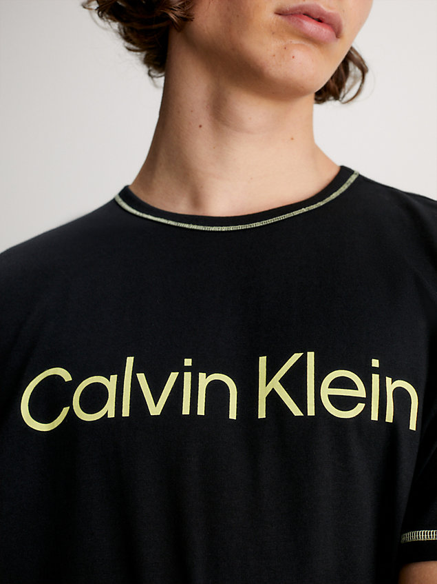 camiseta de pijama - future shift black de hombre calvin klein