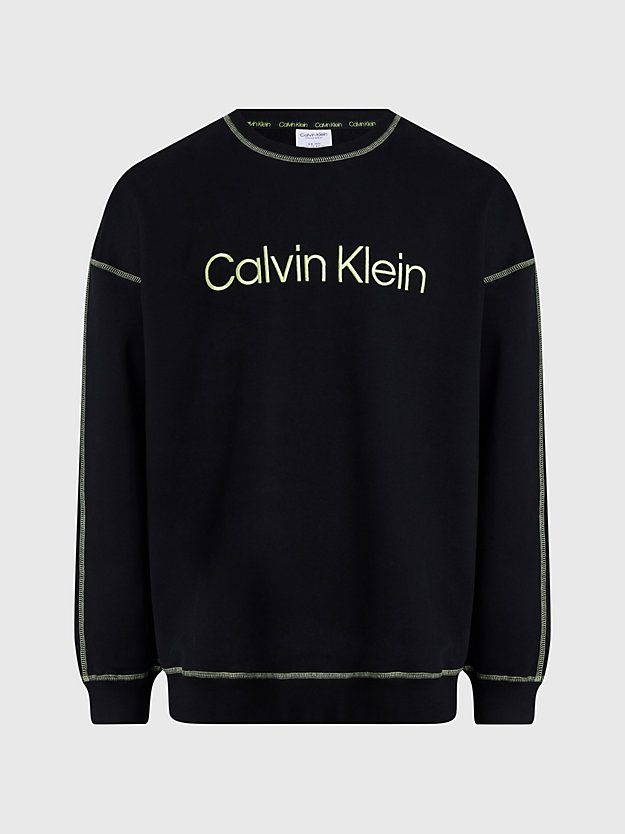 black lounge sweatshirt - future shift for men calvin klein