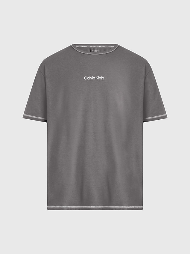 t-shirt lounge - future shift grey da uomo calvin klein