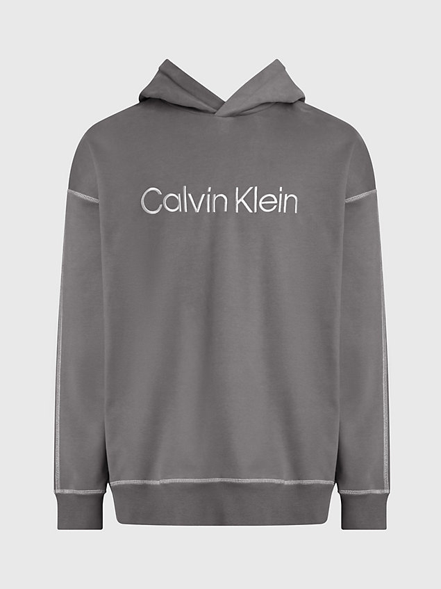 grey lounge hoodie - future shift for men calvin klein