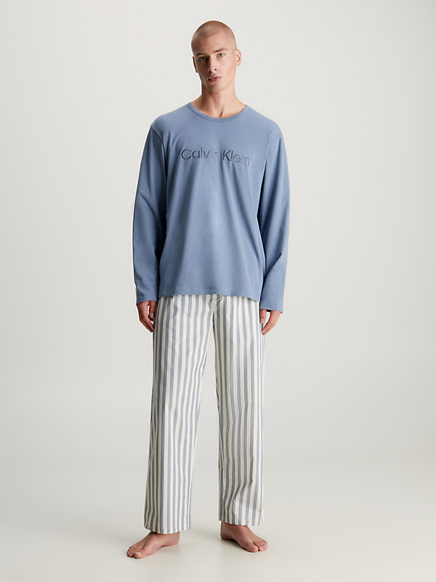 pants-pyjama-set-pure-cotton-000nm2500eice pants pyjama set - pure cotton for men calvin klein