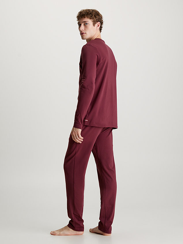 pigiama con pantalone - cotton stretch purple da uomo calvin klein