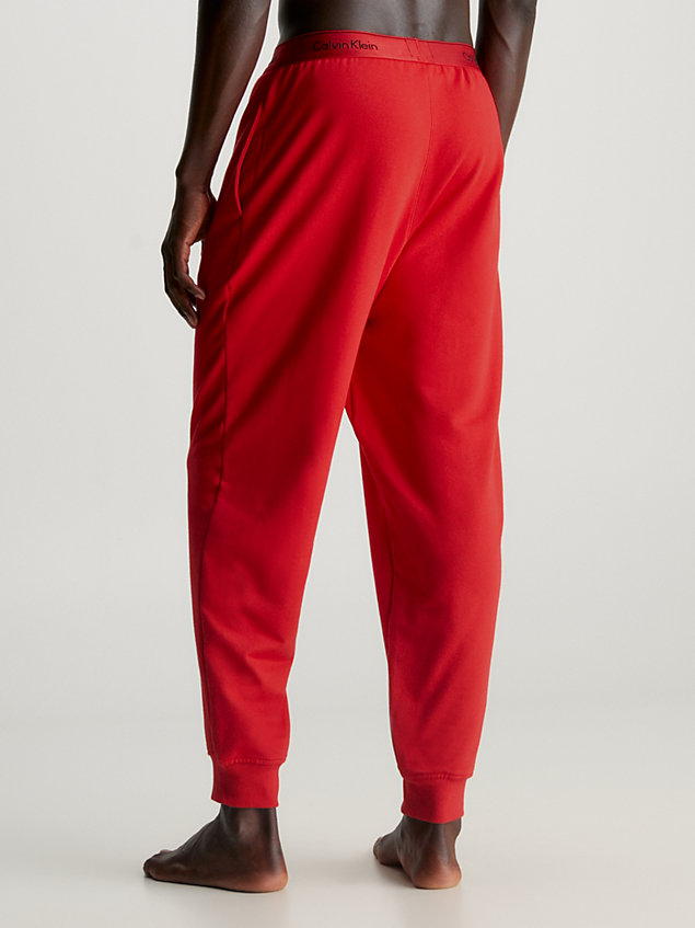 red lounge-jogginghose - modern cotton für herren - calvin klein