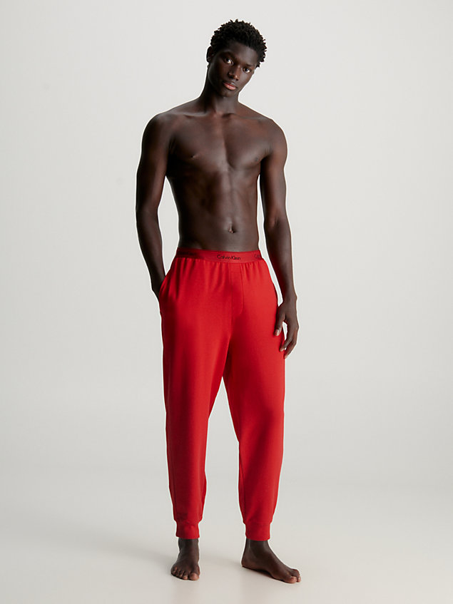 red lounge joggers - modern cotton for men calvin klein