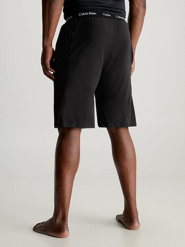 black pyjamashort plus size - cotton stretch voor heren - calvin klein