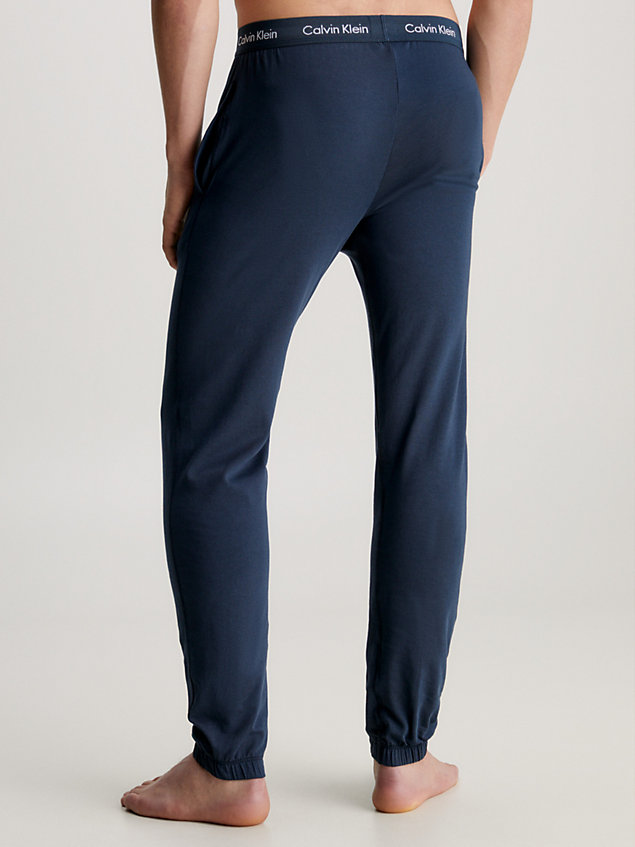 blue pyjama pants - cotton stretch for men calvin klein