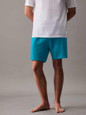 blue pyjama shorts - intense power for men calvin klein