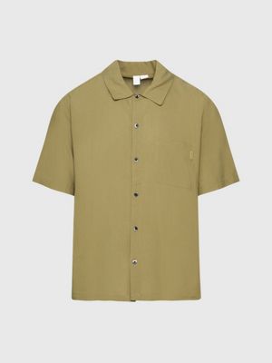 gothic olive pyjama top - pure for men calvin klein