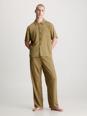 gothic olive pyjama pants - pure for men calvin klein