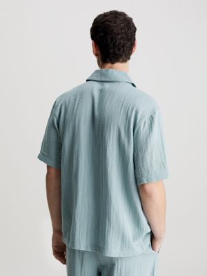 arona pyjama top - pure textured for men calvin klein