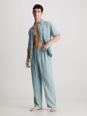 arona pyjama top - pure textured for men calvin klein