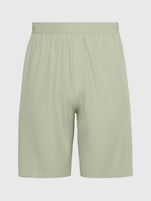 moss grey pyjama shorts - ck black for men calvin klein