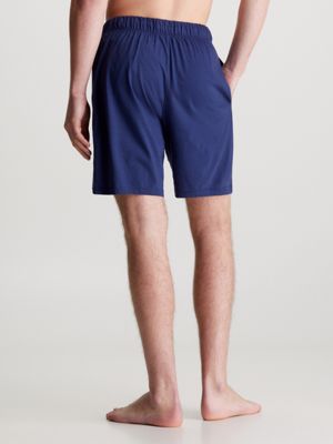 Pantaloni da pigiama da uomo – blu navy e bianco a righe – comodi pantaloncini da pigiama da uomo, nero/bianco, S