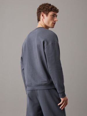 turbulence w/ ink cotton fleece lounge sweatshirt for men calvin klein