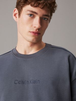 turbulence w/ ink cotton fleece lounge sweatshirt for men calvin klein