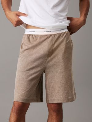 brown lounge shorts - modern terry for men calvin klein