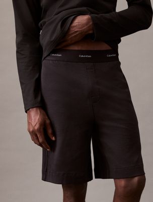 black szorty po domu - modern terry dla mężczyźni - calvin klein