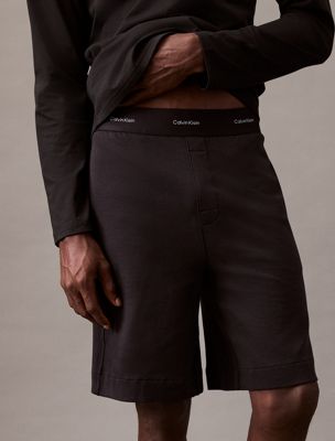 black lounge shorts - modern terry for men calvin klein