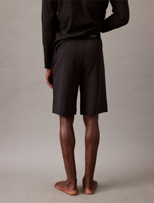 black lounge shorts - modern terry for men calvin klein