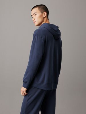 ink lounge hoodie - modern terry for men calvin klein