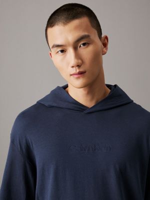 ink lounge hoodie - modern terry for men calvin klein