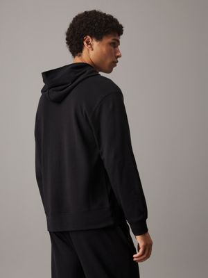 black lounge hoodie - modern terry for men calvin klein