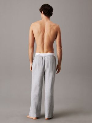 medium grey heather sleep pant - modern terry for men calvin klein