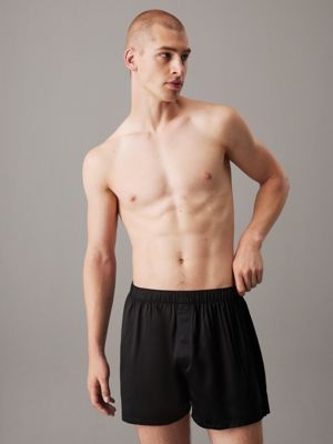 black silk boxers for men calvin klein