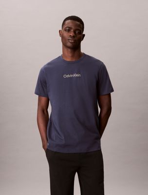 blue lounge-t-shirt - cotton classics für herren - calvin klein