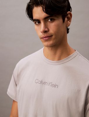 ash lounge t-shirt - 100% cotton for men calvin klein