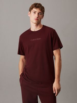 brown lounge t-shirt for men calvin klein