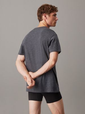 dark grey heather lounge t-shirt for men calvin klein