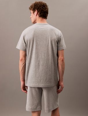 grey heather lounge t-shirt for men calvin klein