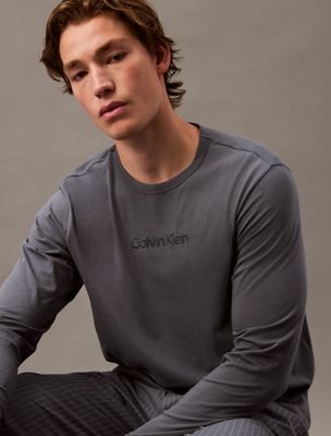 turbulence long sleeve lounge t-shirt for men calvin klein