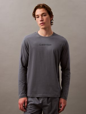 turbulence long sleeve lounge t-shirt for men calvin klein