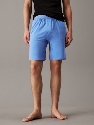 glacier lounge shorts - icon cotton stretch for men calvin klein