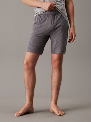 diamond logo_smoked pearl lounge shorts - icon cotton stretch for men calvin klein