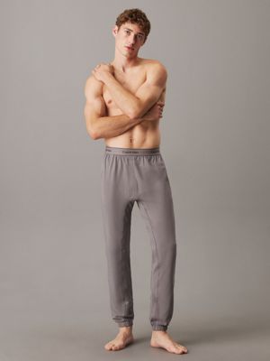 brushed nickel lounge joggers - modern cotton for men calvin klein