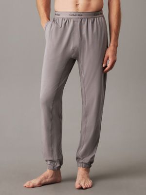 khaki lounge joggers - modern cotton for men calvin klein