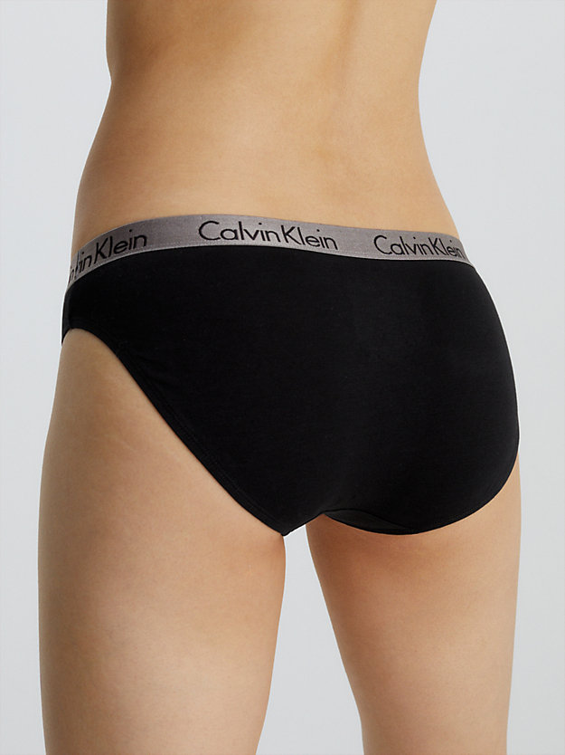 BLACK Bikini Brief - Radiant Cotton for women CALVIN KLEIN