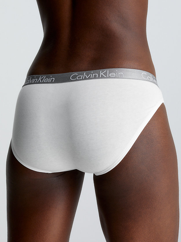 WHITE Bikini Brief - Radiant Cotton for women CALVIN KLEIN