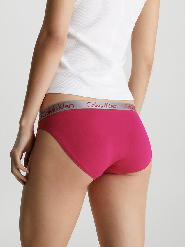 pink bikini briefs - radiant cotton for women calvin klein